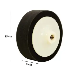 YAMA 150 mm Polisaj Süngeri Siyah M14