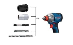 BOSCH GDX 18V-285 + GWS 18V-8 2'li Şarjlı Torklu Vidalama + Avuç Taşlama Seti Çift Akülü 5 Amper