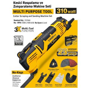 SGS 5255 Çok Amaçlı Raspa Makinası 310 Watt