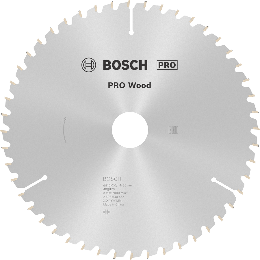 BOSCH Pro Wood 216 mm 48 Diş Ahşap Daire Testere Bıçağı