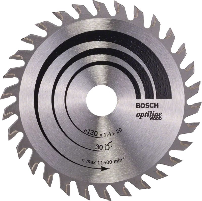 BOSCH Optiline Wood 130x20 mm 30 Diş Ahşap Daire Testere Bıçağı