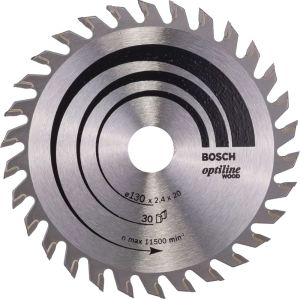 BOSCH Optiline Wood  130x20 mm 30 Diş Ahşap Daire Testere Bıçağı