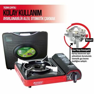 ORCAMP CK-505 Tekli Kamp Ocağı - Kırmızı