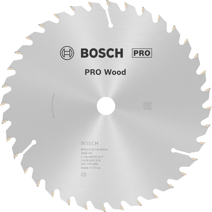 BOSCH Optiline Wood 184 mm 36 Diş Ahşap Daire Testere Bıçağı