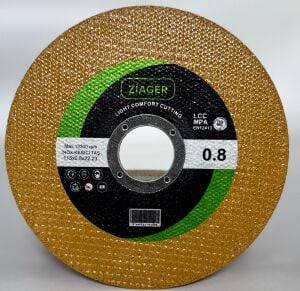 ZIAGER Gold 115x0,8 mm Yüksek Performans Metal-Paslanmaz-Aluminyum Kesme Taşı- Diski