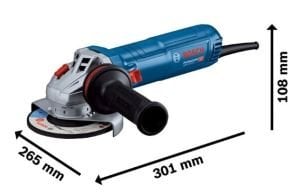 BOSCH GWS 12-125 S Avuç Taşlama 1200 Watt Devir Ayarlı (İnce Gövdeli)