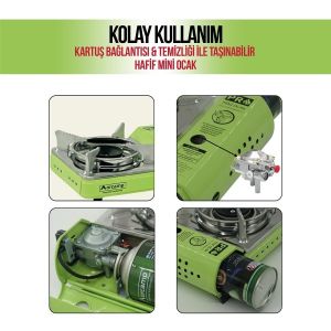ORCAMP CK506 Mini Kamp Ocağı - Yeşil