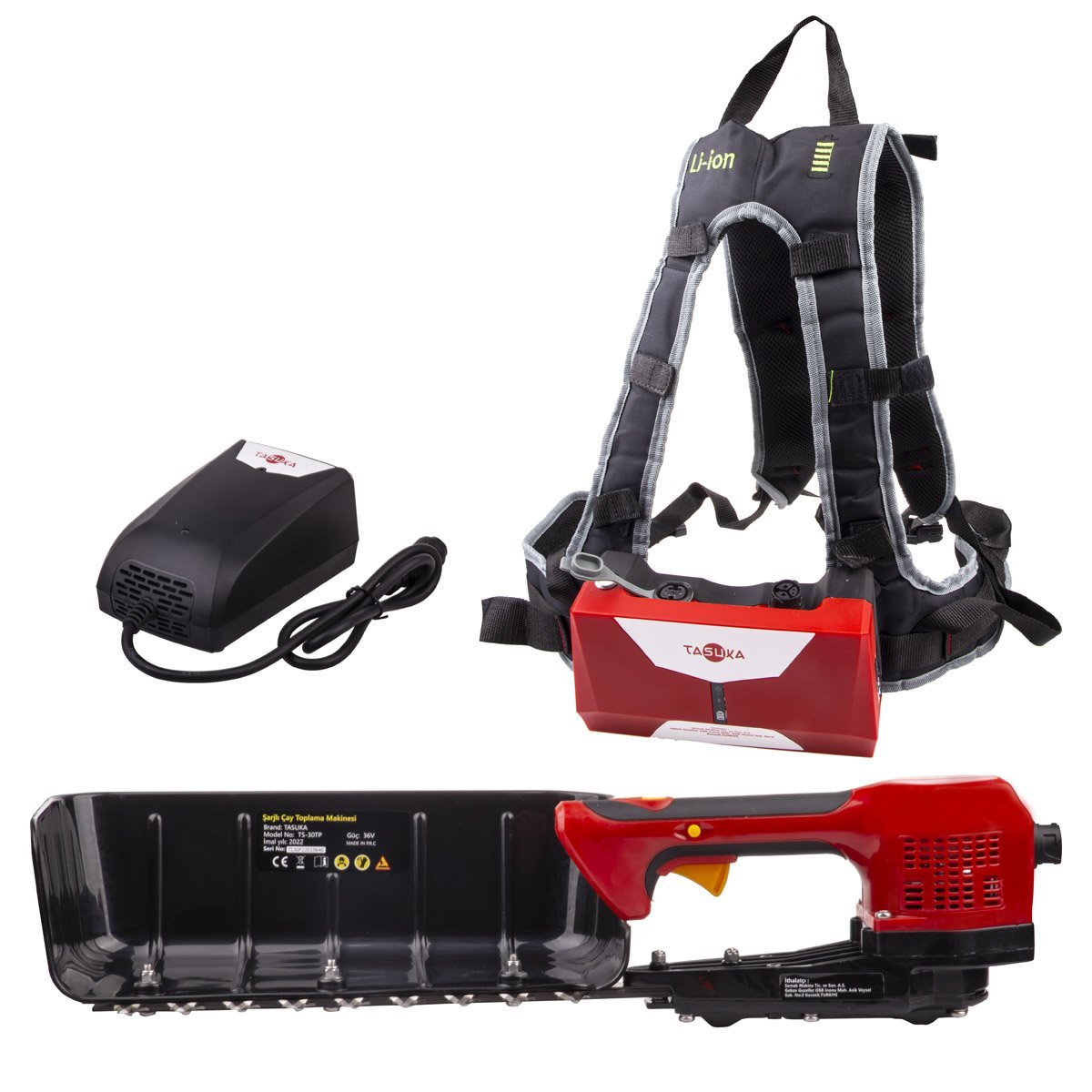 TASUKA TS-30TP Akülü Çay Toplama Makinası 36 Volt (Fındık Filizi Alma Makinası)