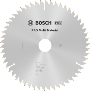 BOSCH PRO MultiMaterial 210x30x2,8 mm 54 Diş Elmas Daire Testere Bıçağı