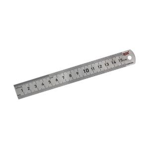ROX Çift Taraflı Çelik Cetvel (Ölçü Seçiniz) 150 mm (15 cm)