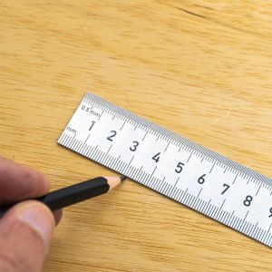 ROX Çift Taraflı Çelik Cetvel (Ölçü Seçiniz) 150 mm (15 cm)