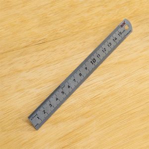 ROX Çift Taraflı Çelik Cetvel (Ölçü Seçiniz) 150 mm (15 cm)
