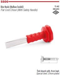 İZELTAŞ 5500231300 Düz Krom Keski 300 mm(Kalkan İzoleli)