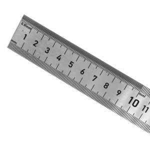 ROX Çift Taraflı Çelik Cetvel (Ölçü Seçiniz) 300 mm (30 cm)