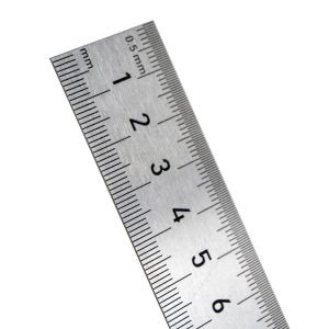 ROX Çift Taraflı Çelik Cetvel (Ölçü Seçiniz) 300 mm (30 cm)