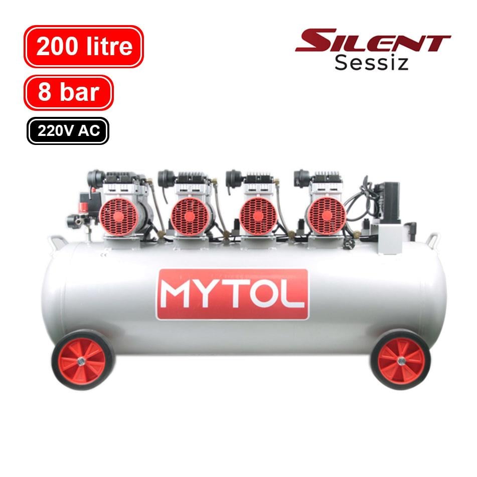 MYTOL  200 Litre Yağsız Sessiz Kompresör 4 Hp