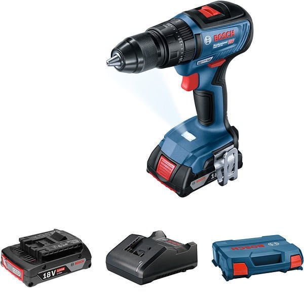 BOSCH GSB 18 V-50 Kömürsüz Motorlu Darbeli Şarjlı Matkap 18 Volt 2.0 Ah