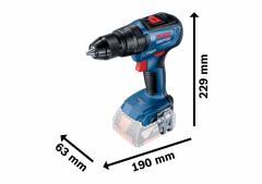 BOSCH GSB 18 V-50 Kömürsüz Motorlu Darbeli Şarjlı Matkap 18 Volt 2.0 Ah