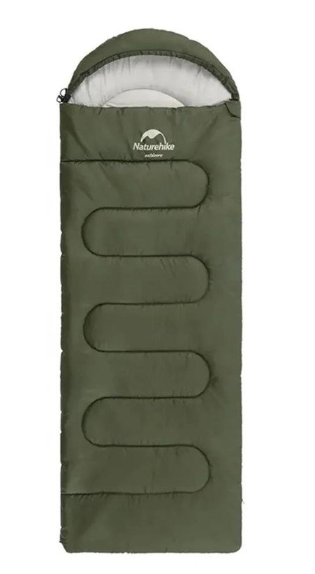 NATUREHIKE Y150L Pamuklu Uyku Tulumu -6 Derece (Yeşil-Sol)