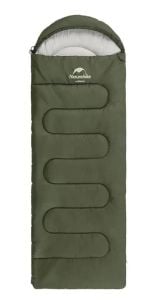 NATUREHIKE Y150L Pamuklu Uyku Tulumu -6 Derece (Yeşil-Sağ)