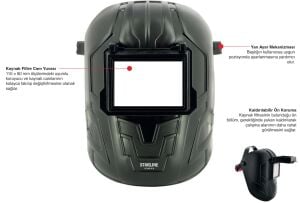 STARLİNE YC-80 Kaynak Baş Maskesi 80 X 110 mm