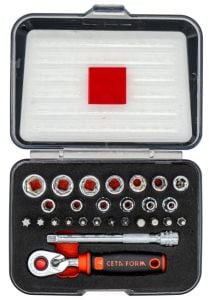 Ceta Form C00-27PH5 1/4'' Lokma Takımı 27 Parça (Plastik Kutulu)