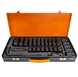 NEXON 6096 1/2'' Havalı Lokma Takımı Metal Kutulu 27 Parça