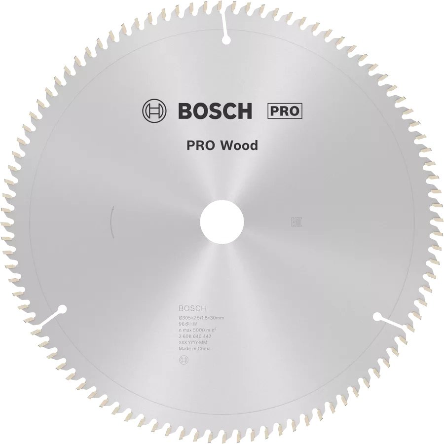 BOSCH PRO Wood 305x30x2,5 mm 96 Diş Ahşap Elmas Daire Testere Bıçağı