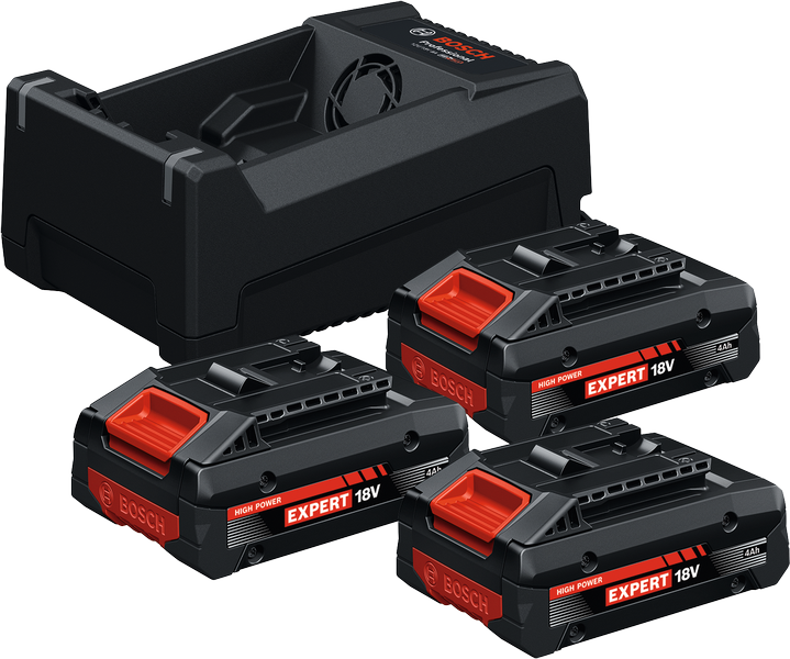 BOSCH EXPERT EXBA18 Volt 4.0 Ah 3'lü Akü Seti