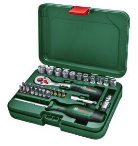 BOSCH 34 Parça Cırcırlı Tornavida ve Lokma Takımı (1600A02BY1)