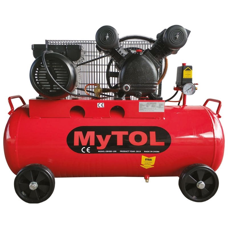 MYTOL 180 Litre V Kafa Hava Kompresörü 3 Hp