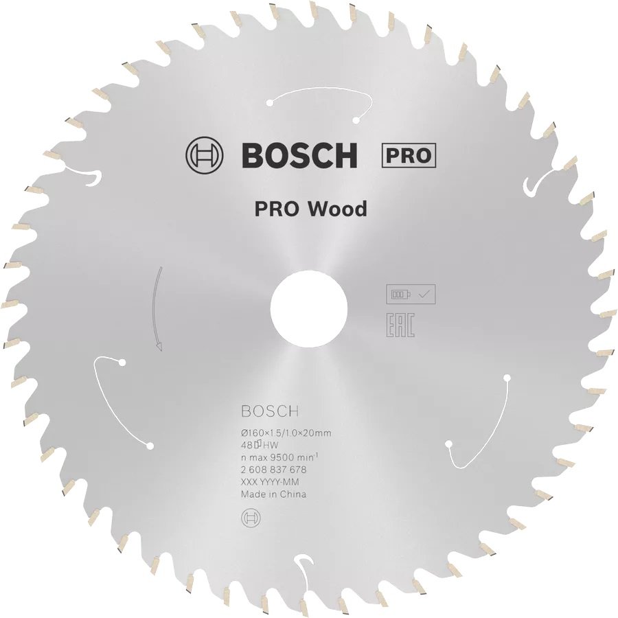 BOSCH PRO Wood  160x20x1,5 mm 48 Diş Ahşap Elmas Daire Testere Bıçağı