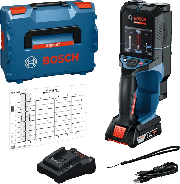 BOSCH EXPERT D-TECT 18V-200-17C Akülü Duvar ve Donatı Beton Tarama Cihazı