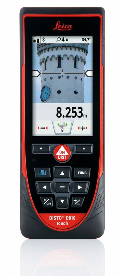 LEICA DISTO D810 Touch Dokunmatik Ekranlı, Bluetooth ve Kameralı Lazer Metre (250 metre)