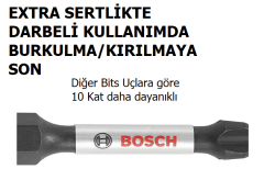 BOSCH PRO Control PZ2x55 Yıldız Bits Uç (Torklu Vidalamalar için)