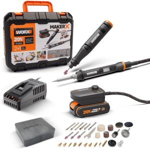 WORX WX988 MakerX 20 Volt Akülü Ahşap Yakma ve Gravür Seti Fiyatı