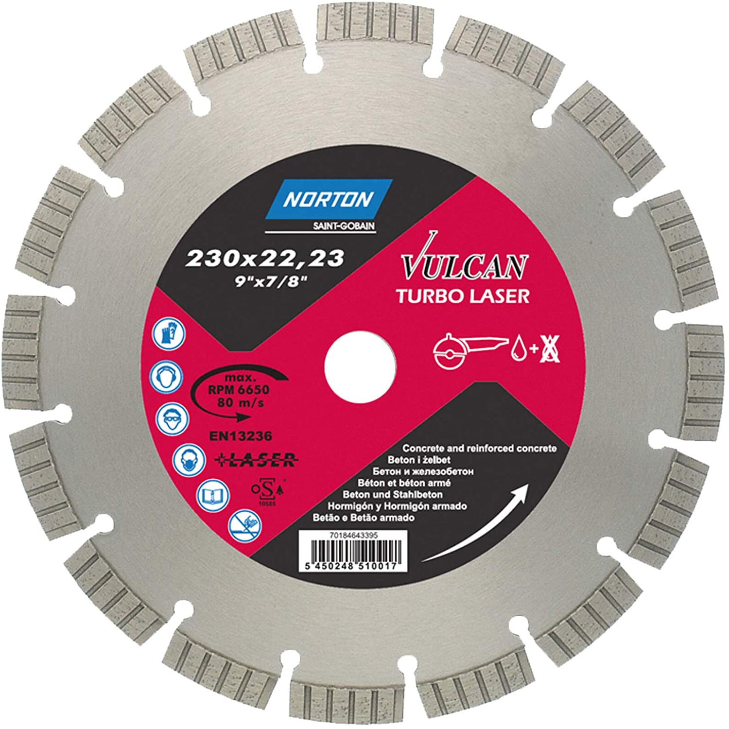NORTON Vulcan Turbo Laser Elmas Testere 230 mm (70184643395)