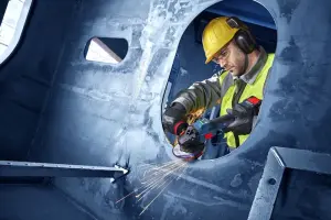 BOSCH EXPERT EXWS 18V-15S Akülü Avuç Taşlama 8 Ah Çift Akülü