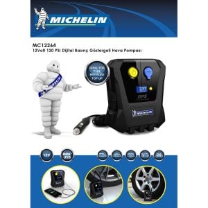 MICHELIN MC12264 Dijital Göstergeli Hava Pompası 12 Volt 120 Psi