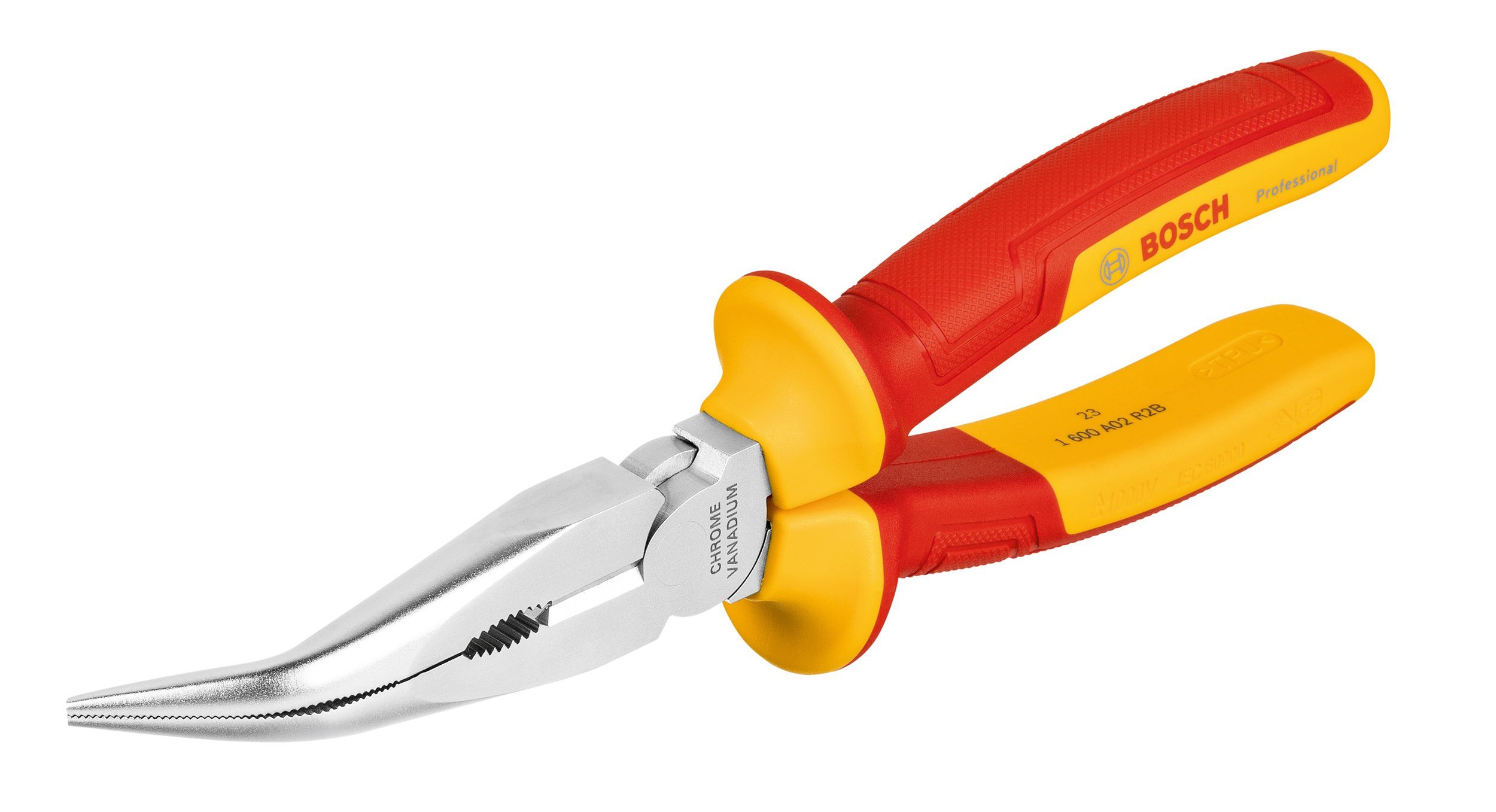 BOSCH Profesyonel VDE 1000 Volt Eğri Kargaburun 200 mm (1600A02NE4)