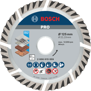 BOSCH 125 mm Universal Beton-Yapı Malzemeleri için Elmas Testere