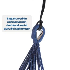 MADFOX Tree Bed Kanvas Hamak (Mavi)