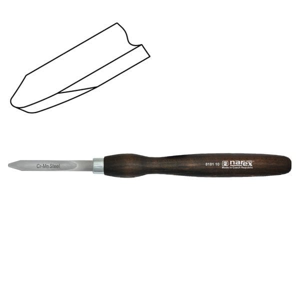 NAREX 818110 Ayırma Oyma Ağız Ahşap Torna Bıçağı 14x105 mm