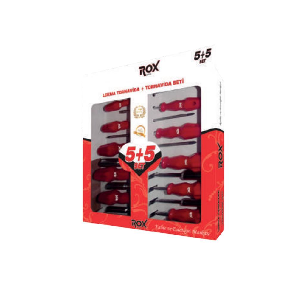 ROX 10 Parça Lokmalı Tornavida ve Tornavida Takımı