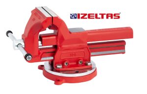 İZELTAŞ Dövme Çelik Mengene (Döner Tabla Dahil) 125 mm
