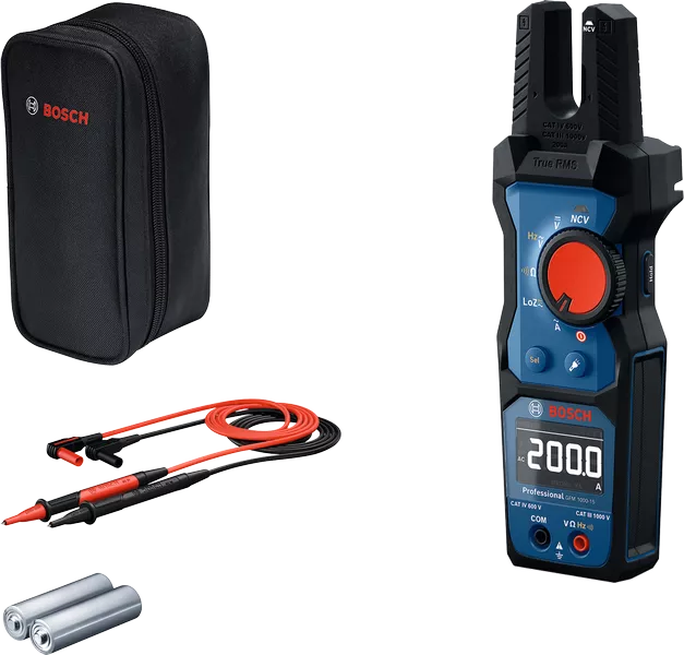 BOSCH GFM 1000-15 Çatal Tip Başlıklı Dijital Pens Ampermetre ve Multimetre Elektrik Ölçüm Aleti