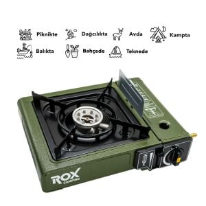 ROX Camping Portatif Kamp Ocağı Haki (153CAMP0188)