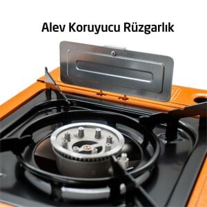 ROX Camping Portatif Kamp Ocağı Turuncu (153CAMP0189)