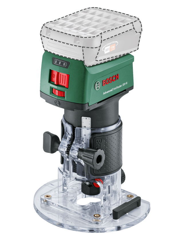 BOSCH AdvancedTrimRouter 18V-8 Akülü Freze (Akü ve Şarj Aleti