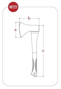 YAPAR Ahşap Saplı Balta - Nacak 1600 gr 80 cm (92780)